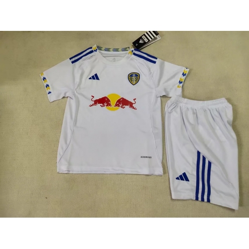 2025/2026 Leeds United Home Football Shirt Kids Size