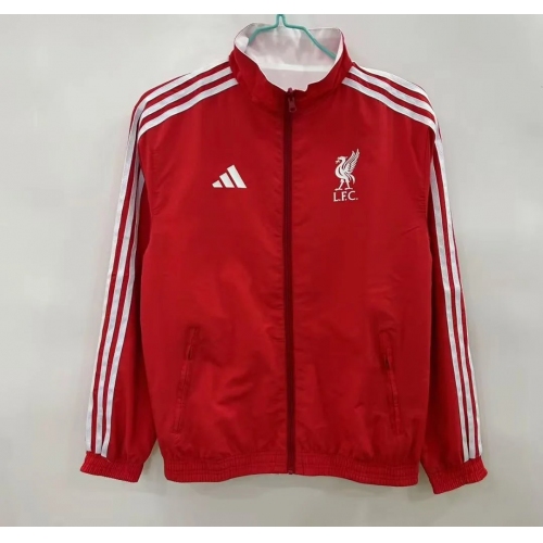 2025/2026 Liverpool Double-Sided Windbreaker Red And White Football Shirt