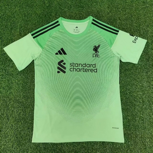 2025/2026 Liverpool Goalkeeper Green Soccer Jersey