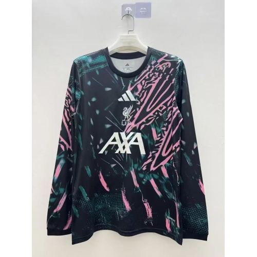 2025/2026 Liverpool Training Suit Long Sleeve Soccer Jersey