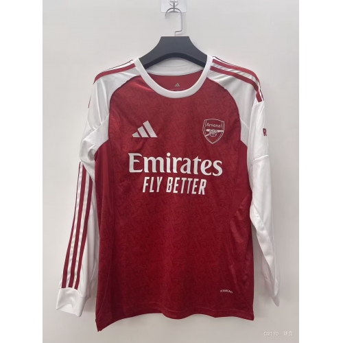 2025/2026 Long Sleeve Arsenal Home Football Shirt