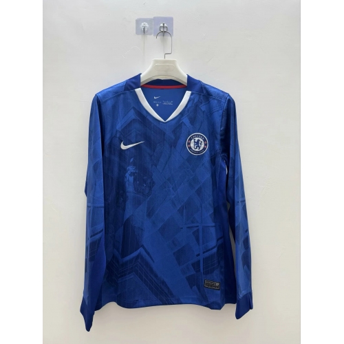2025/2026 Long Sleeve Chelsea Home Football Shirt