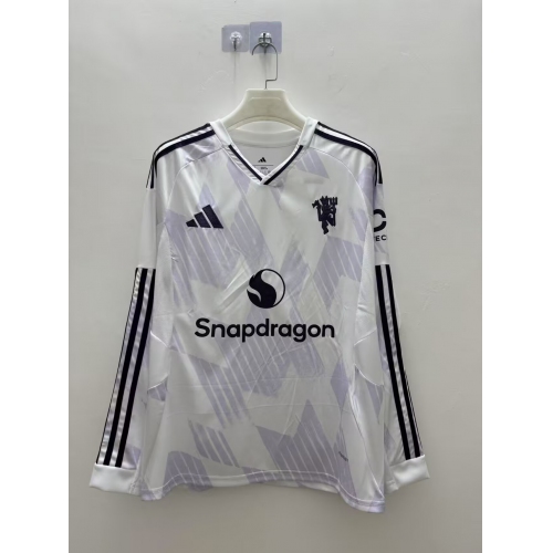 2025/2026 Long Sleeve Manchester United Away Football Shirt