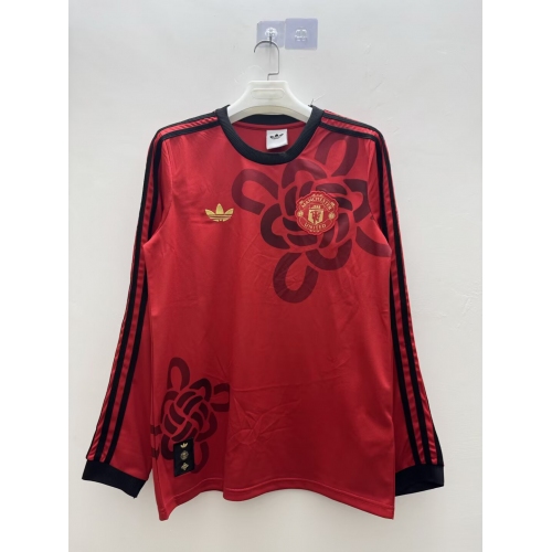 2025/2026 Long Sleeve Manchester United Year Horse Special Edition Red Football Shirt