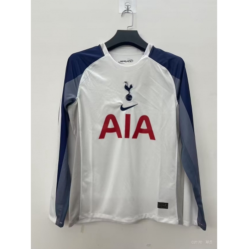 2025/2026 Long Sleeve Tottenham Home Football Shirt