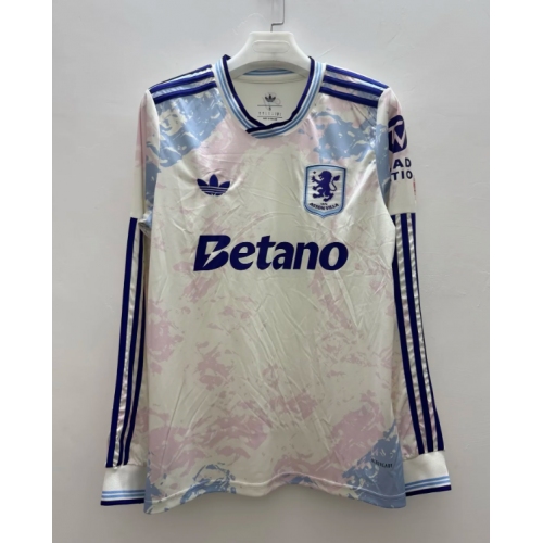2025/2026 Long Sleeves Aston Villa Third Away Football Shirt