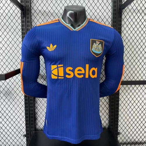 2025/2026 Long Sleeves Player Version Newcastle United Third Away Soccer Jersey
