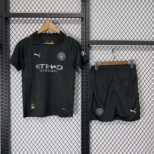 2025/2026 Manchester City Away Football Shirt Kids Size