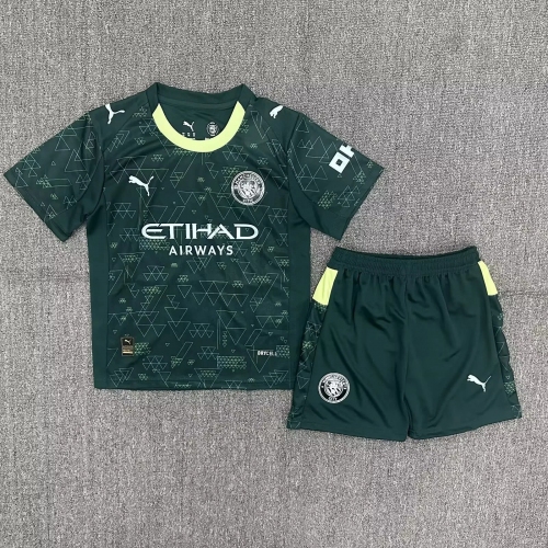 2025/2026 Manchester City Fourth Away Football Shirt Kids Size