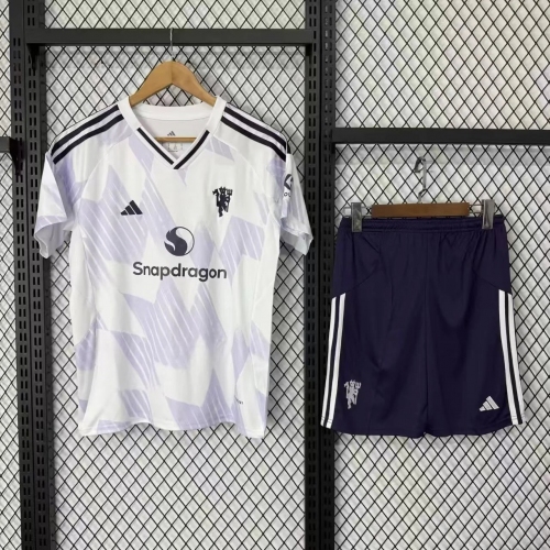 2025/2026 Manchester United Away Football Shirt Kids Size