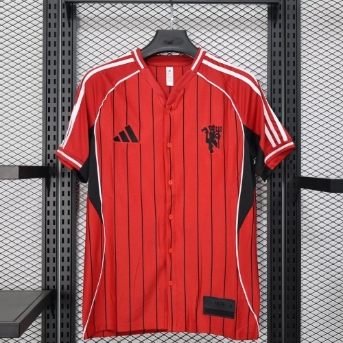 2025/2026 Manchester United Buttons Special Edition Red Football Shirt
