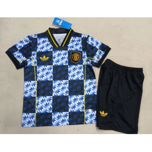 2025/2026 Manchester United Pecial Edition Retro Style Football Shirt Kids Size