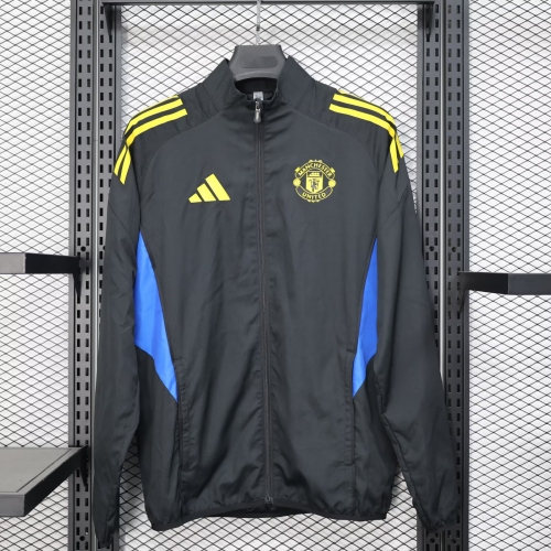 2025/2026 Manchester United Windbreaker Black Football Shirt