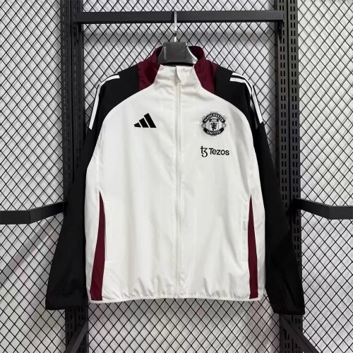 2025/2026 Manchester United Windbreaker White Football Shirt