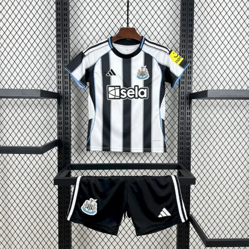 2025/2026 Newcastle United Home Soccer Jersey Kids Size