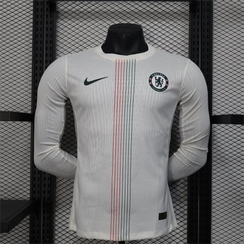 2025/2026 Player Version Chelsea Away Long Sleeve Football Shirt