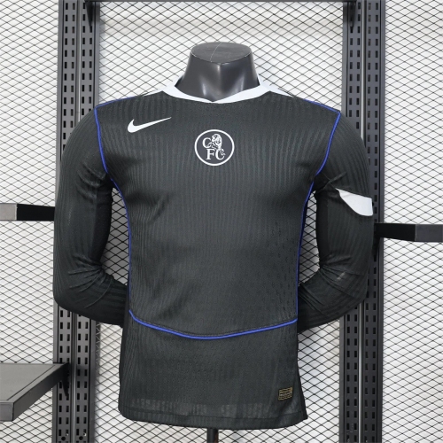 2025/2026 Player Version Chelsea Third Away Long Sleeve Football Shirt
