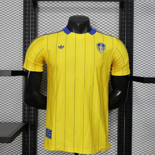 2025/2026 Player Version Leeds United Special Edition Yellow Football Shirt