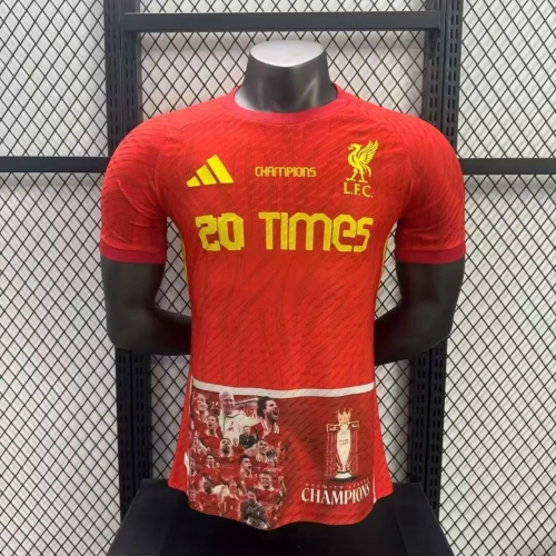 2025/2026 Player Version Liverpool Champions Special Edition Soccer Jersey