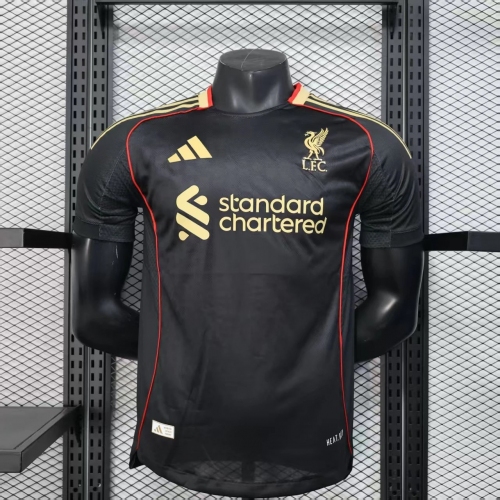 2025/2026 Player Version Liverpool Special Edition Black Soccer Jersey