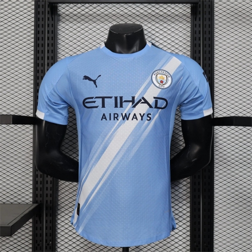 2025/2026 Player Version Manchester City Home Football Shirt