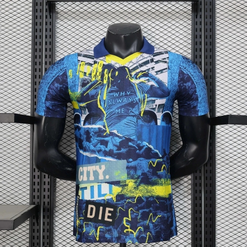 2025/2026 Player Version Manchester City Limited Edition Blue Football Shirt