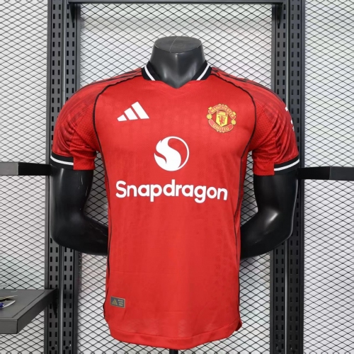 2025/2026 Player Version Manchester United Home Football Shirt
