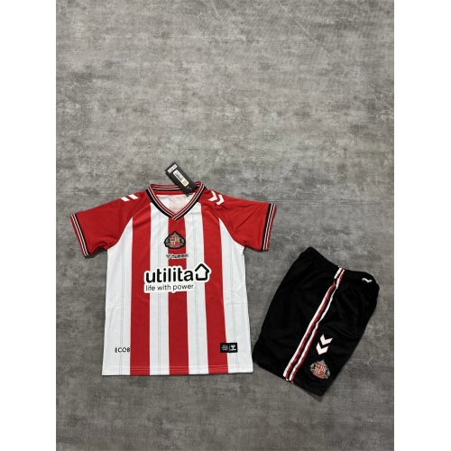 2025/2026 Sunderland Home Football Shirt Kids Size