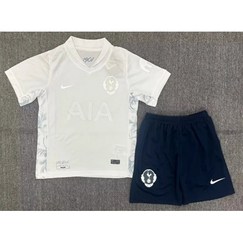 2025/2026 Tottenham 125th Anniversary Edition White Football Shirt Kids Size
