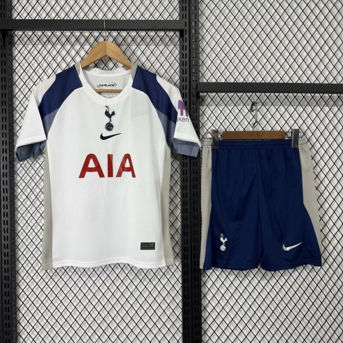 2025/2026 Tottenham Home Football Shirt Kids Size