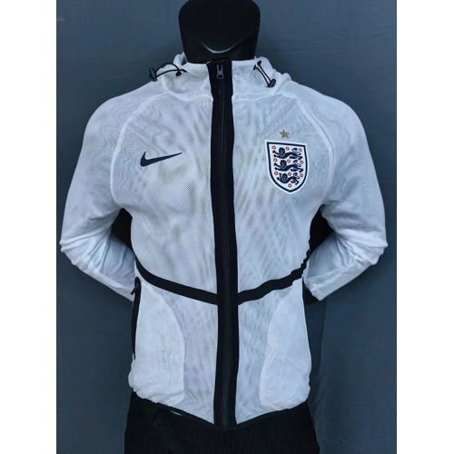 2026 England White Hooded Double Layered Appearance Suit