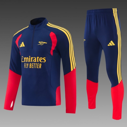 2026/2027 Arsenal Half-Pull Training Suit Red Blue Football Shirt