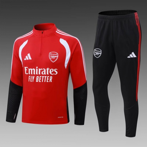 2026/2027 Arsenal Half-Pull Training Suit Red Football Shirt