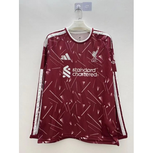 2026/2027 Long Sleeve Liverpool Home Soccer Jersey
