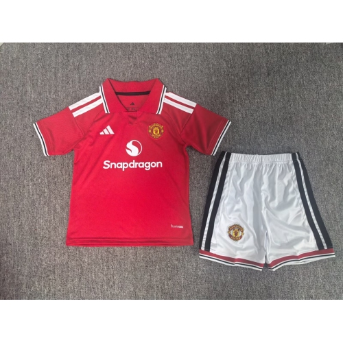 2026/2027 Manchester United Home Football Shirt Kids Size