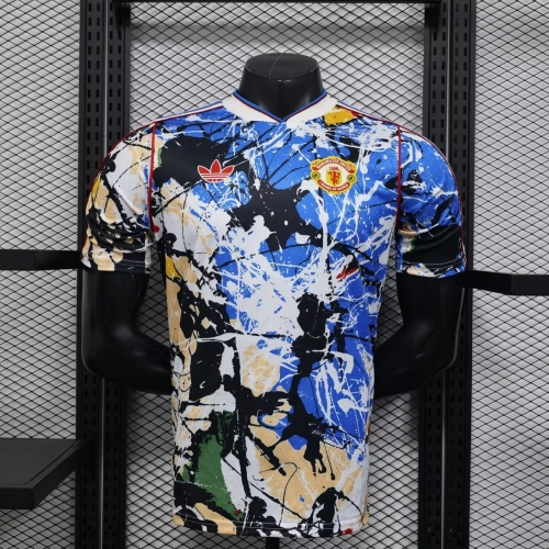 2026/2027 Player Version Manchester United x Stone Roses Football Shirt Blue
