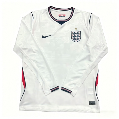 England Home Long Sleeve Jersey World Cup 2026