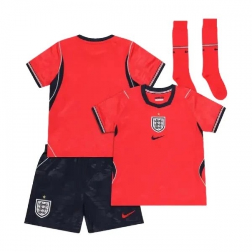 Kids England Away Jersey Full Kit World Cup 2026