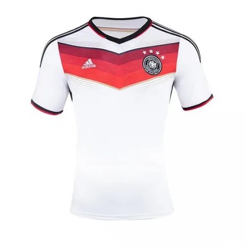 2014 Germany 4 Star Retro Jersey Home World Cup