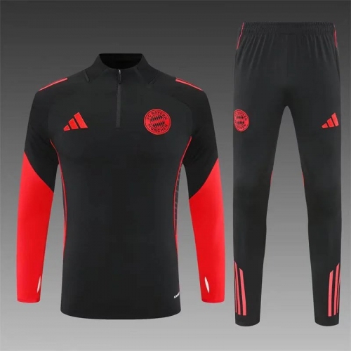 2025/2026 Bayern Munich Half-Pull Training Suit Red Football Shirt