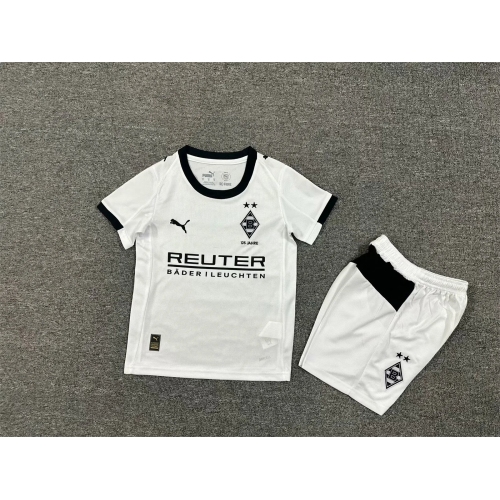 2025/2026 Borussia Mönchengladbach Home Football Jersey Kids Size