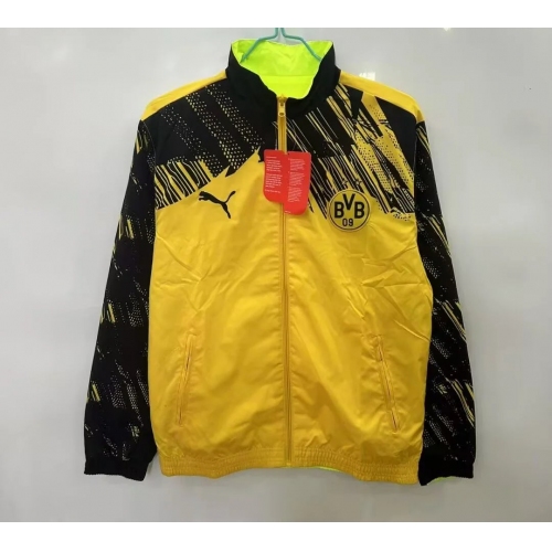 2025/2026 Dortmund Double-Sided Windbreaker Yellow Green Football Jersey Thailand Quality