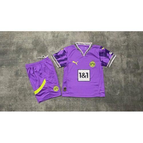 2025/2026 Dortmund Special Edition Purple Football Shirt Kids Size