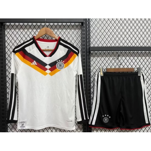 2026 Long Sleeves Germany Home Football Shirt Kids Size