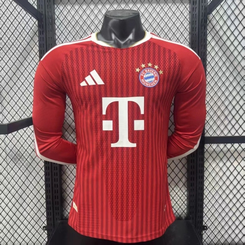 2026/2027 Long Sleeve Player Version Bayern Munich Home Football Shirt