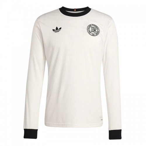Germany 125th Anniversary Special Edition Long Sleeves Football Jersey White 2025/2026 Player Editio