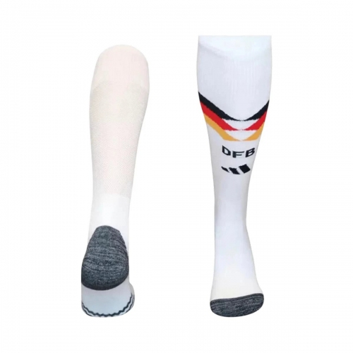Kids Germany Home Soccer Socks-White 2026