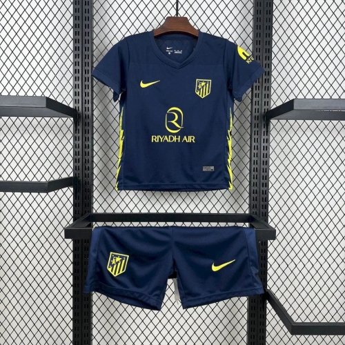 2025/2026 Atletico Madrid Away Soccer Jersey Kids Size