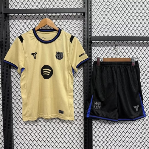 2025/2026 Barcelona Away Football Shirt Kids Size