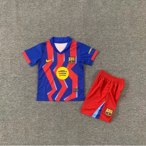 2025/2026 Barcelona Fourth Away Football Shirt Kids Size